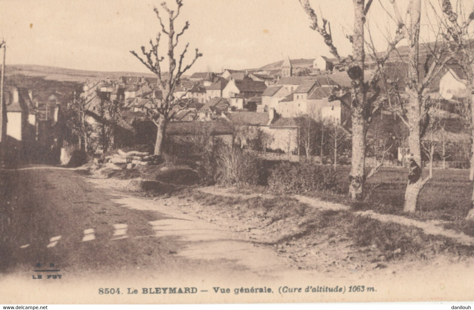 48 // LE BLEYMARD   vue générale 8504