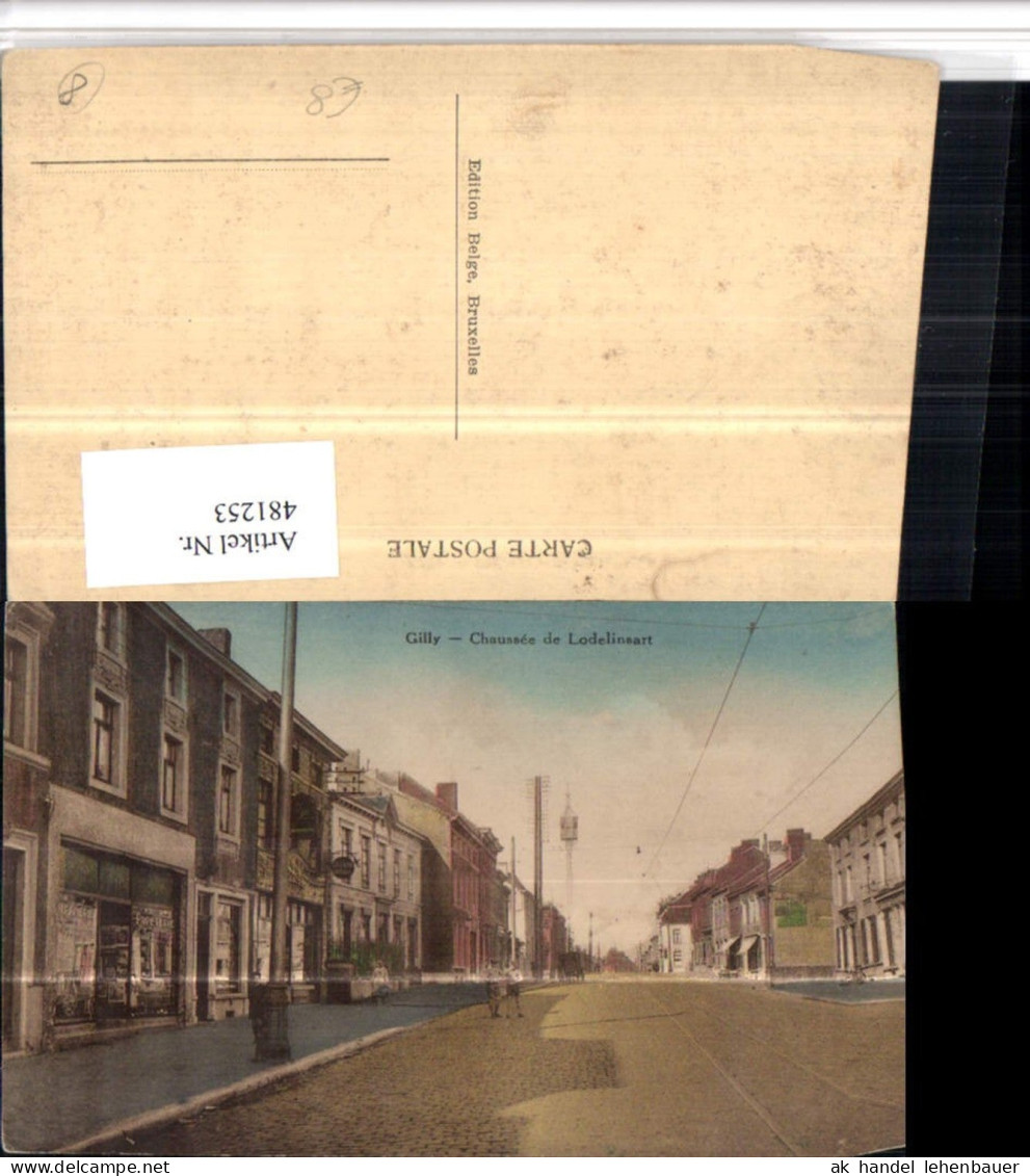 481253,Belgium Charleroi Gilly Chausee de Lodelinsart Straßenansicht