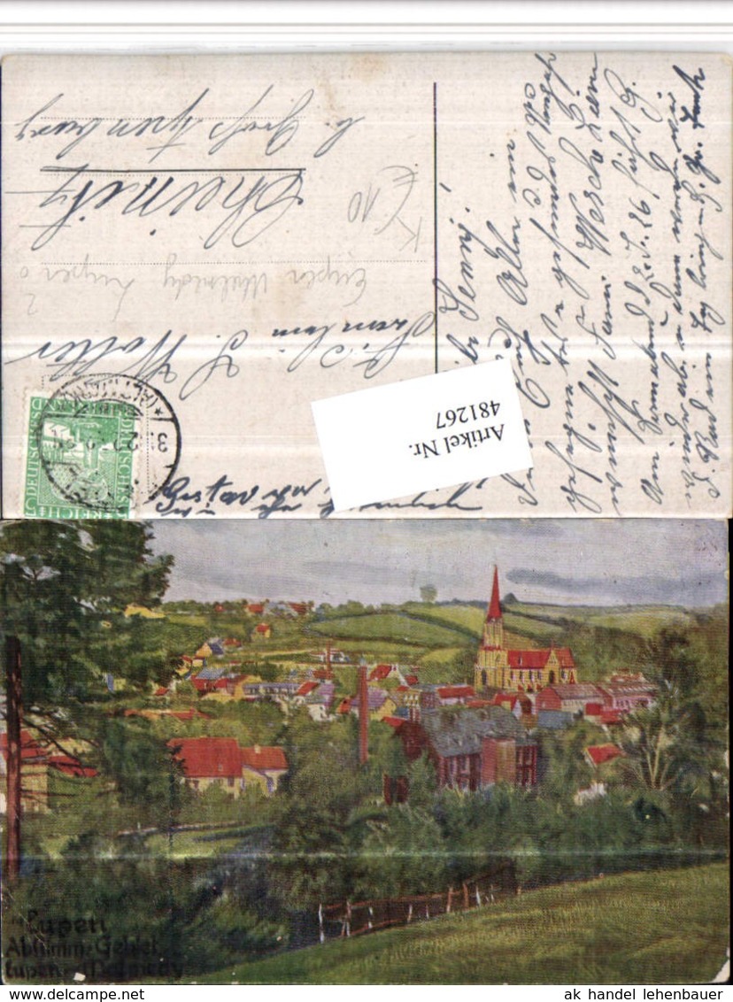 481267,K&uuml;nstler AK Belgium Eupen Malmedy Totale