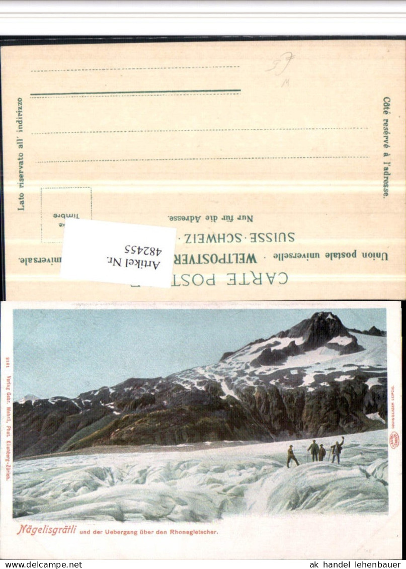 482455,Nägelisgrätli b. Obergoms Gletscher Bergkulisse Kt Wallis