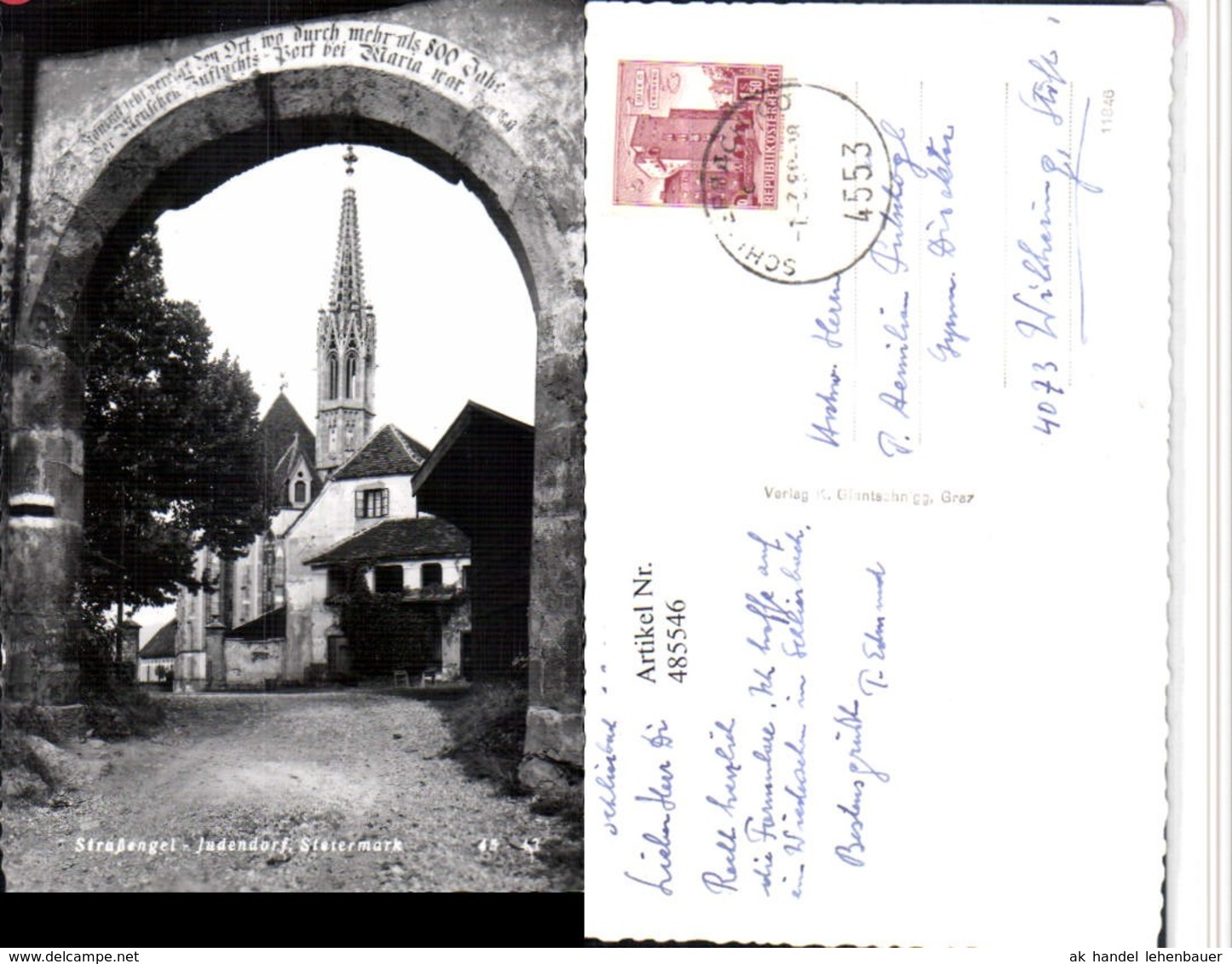 485546,Judendorf-Stra&szlig;engel Kirche Tor