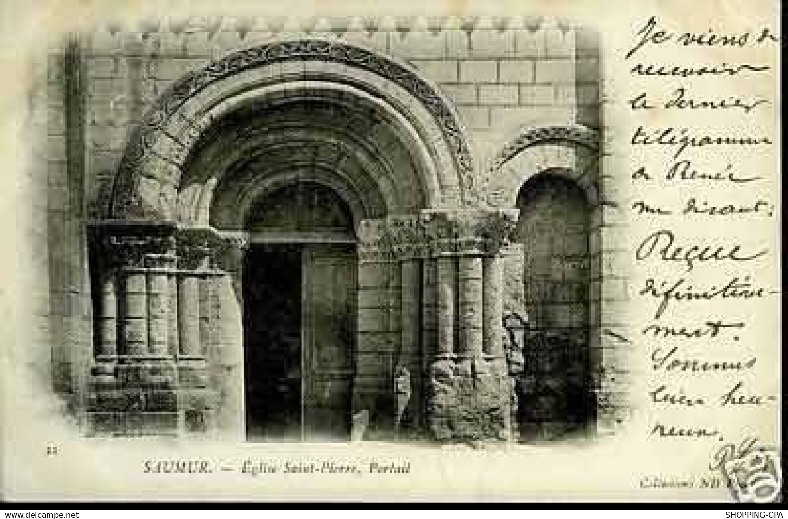 49 - Saumur - Eglise Saint-Pierre - Portail