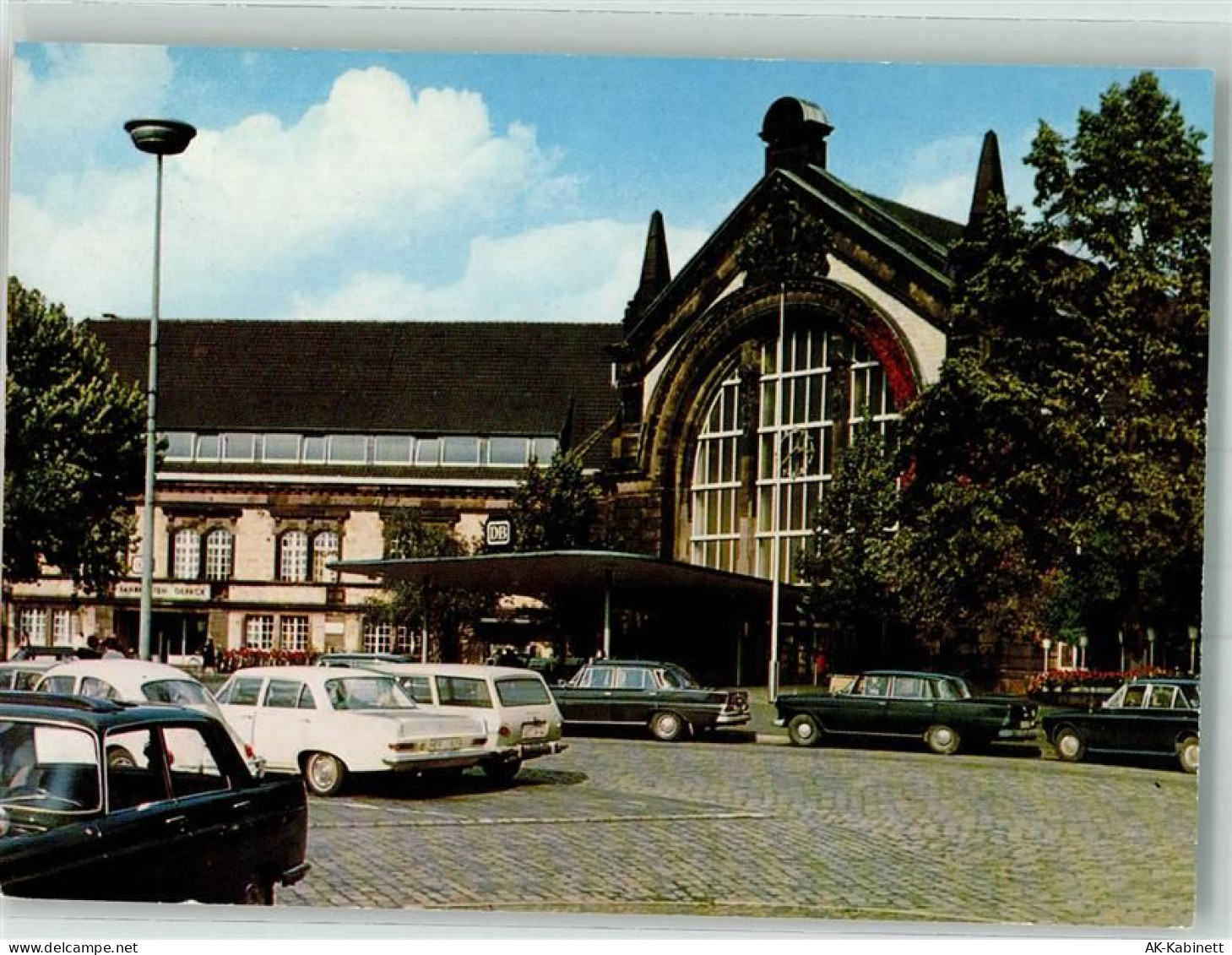 49074 W4500 Osnabrück Foto AK Hauptbahnhof Auto - 38010327