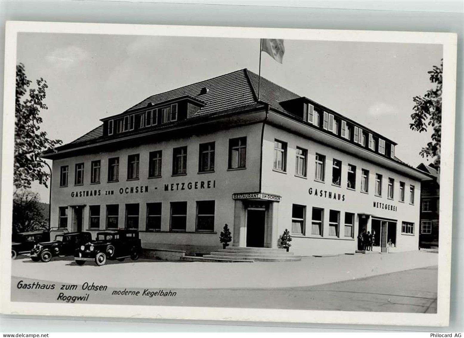 4914 Roggwil BE Foto AK Gasthaus zum Ochsen Auto - 13993916