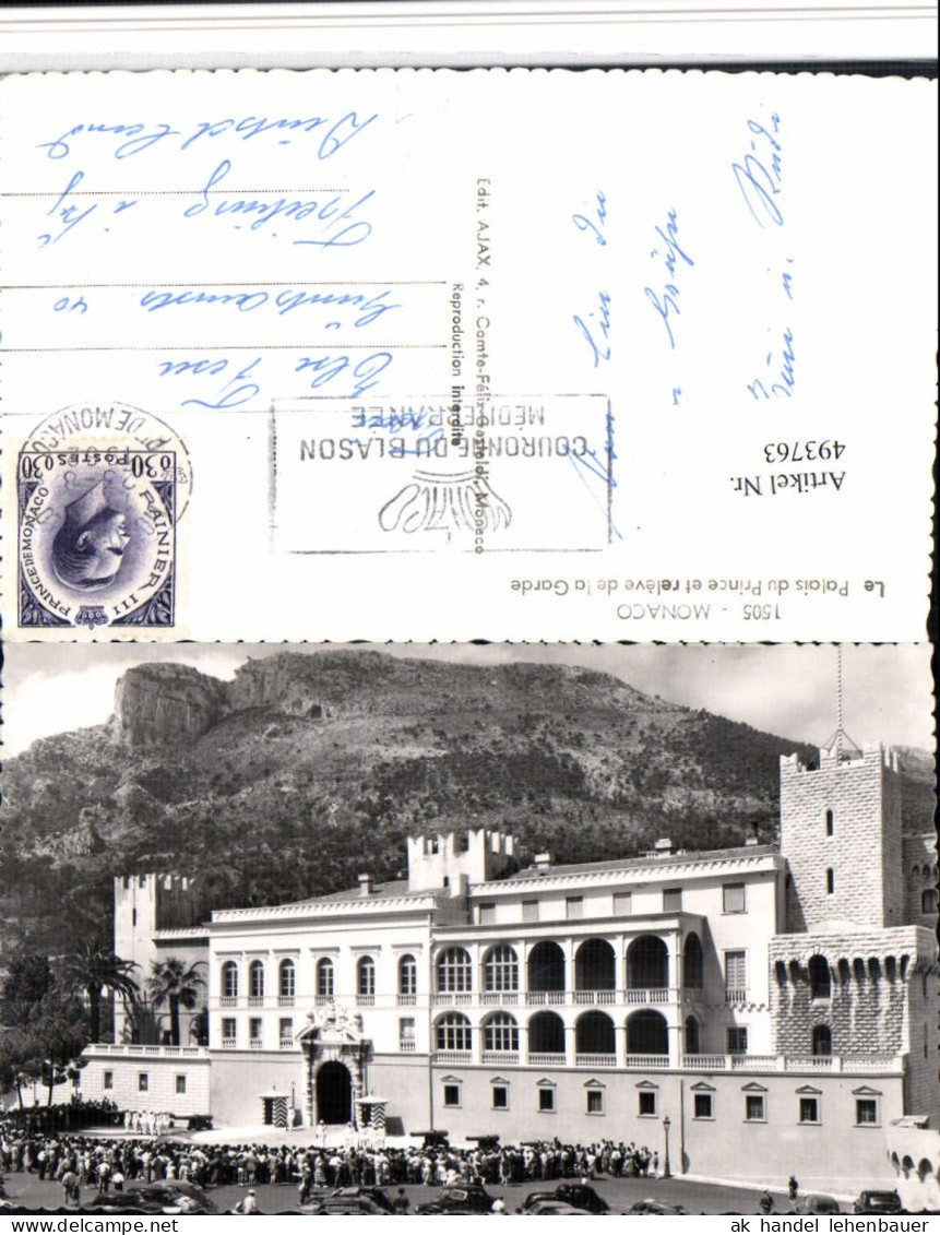 493763,Monaco Le Palais du Prince et releve de la Garde Fürstenpalast