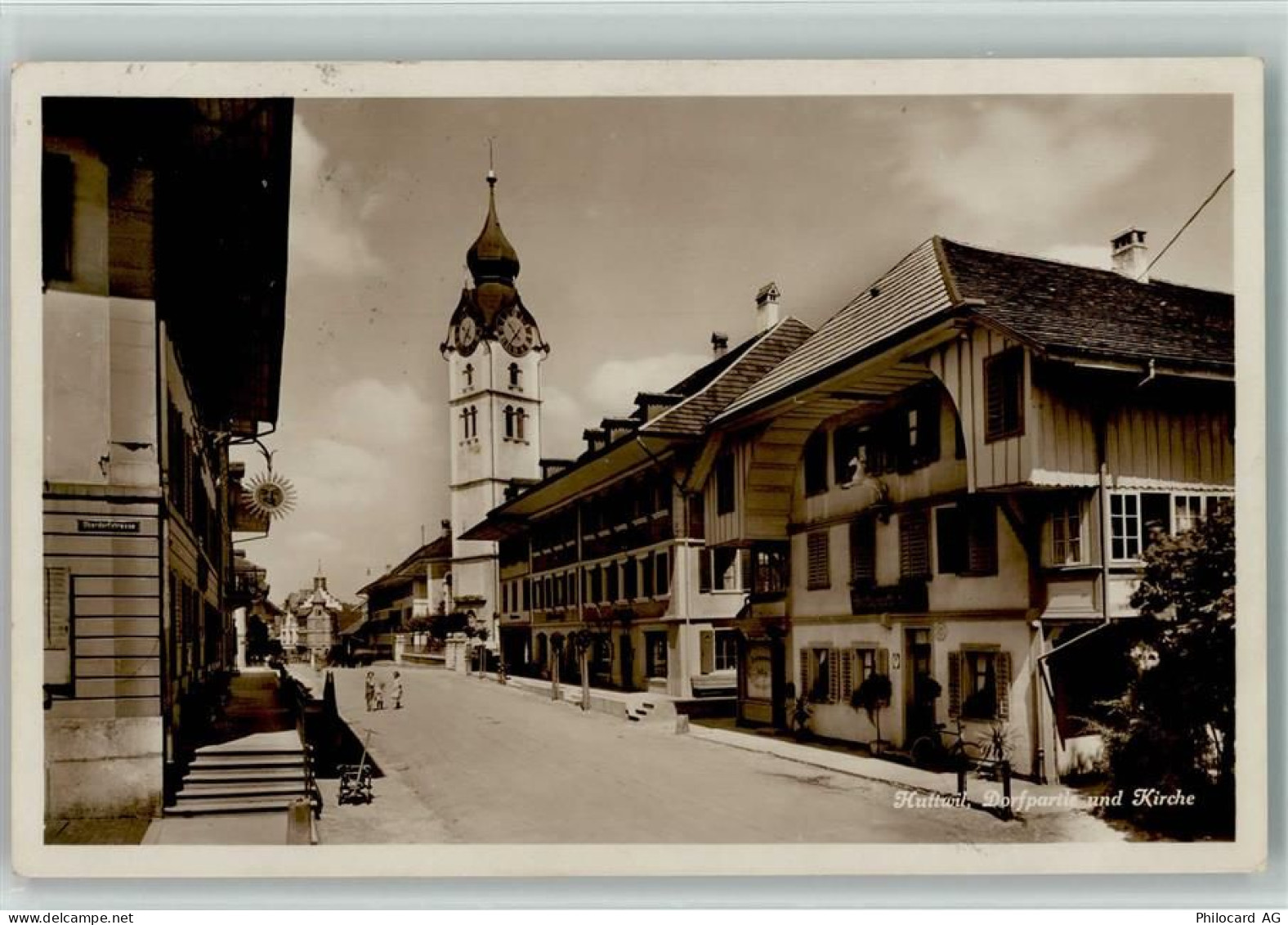 4950 Huttwil - Dorfpartie mit Kirche - 13112766