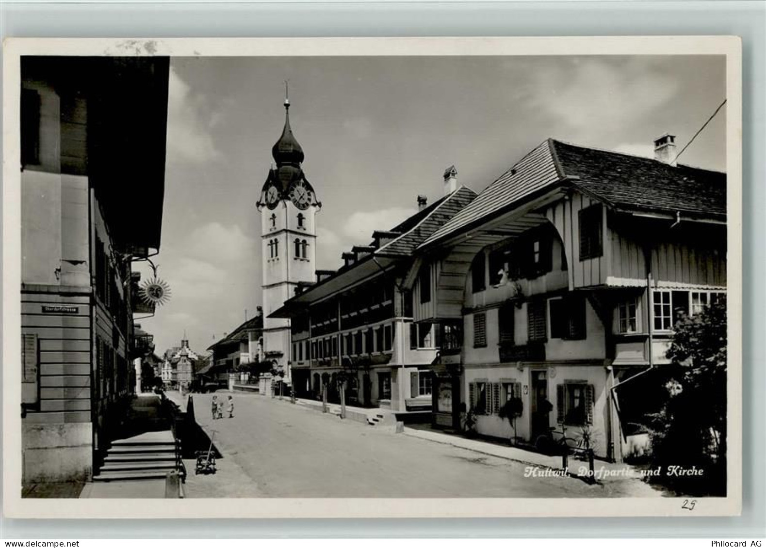 4950 Huttwil - Dorfpartie mit Kirche - 13112767