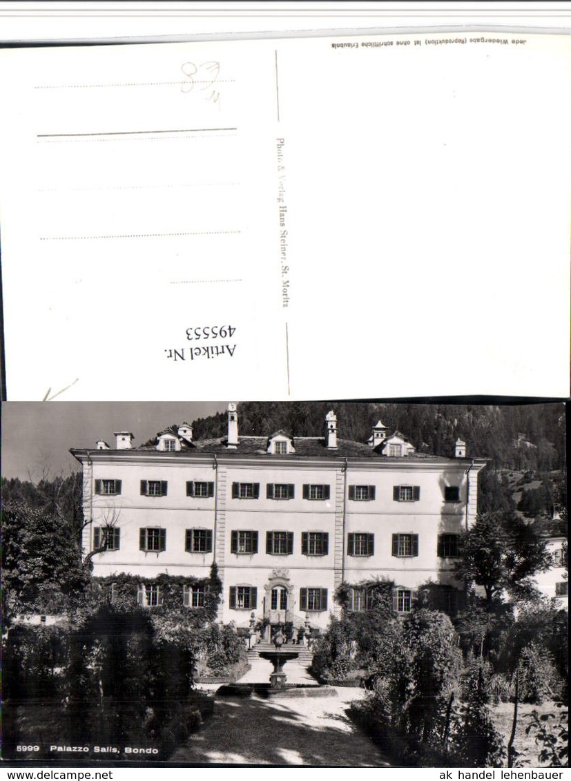 495553,Bondo Palazzo Salis Schloss Brunnen Kt Graub&uuml;nden