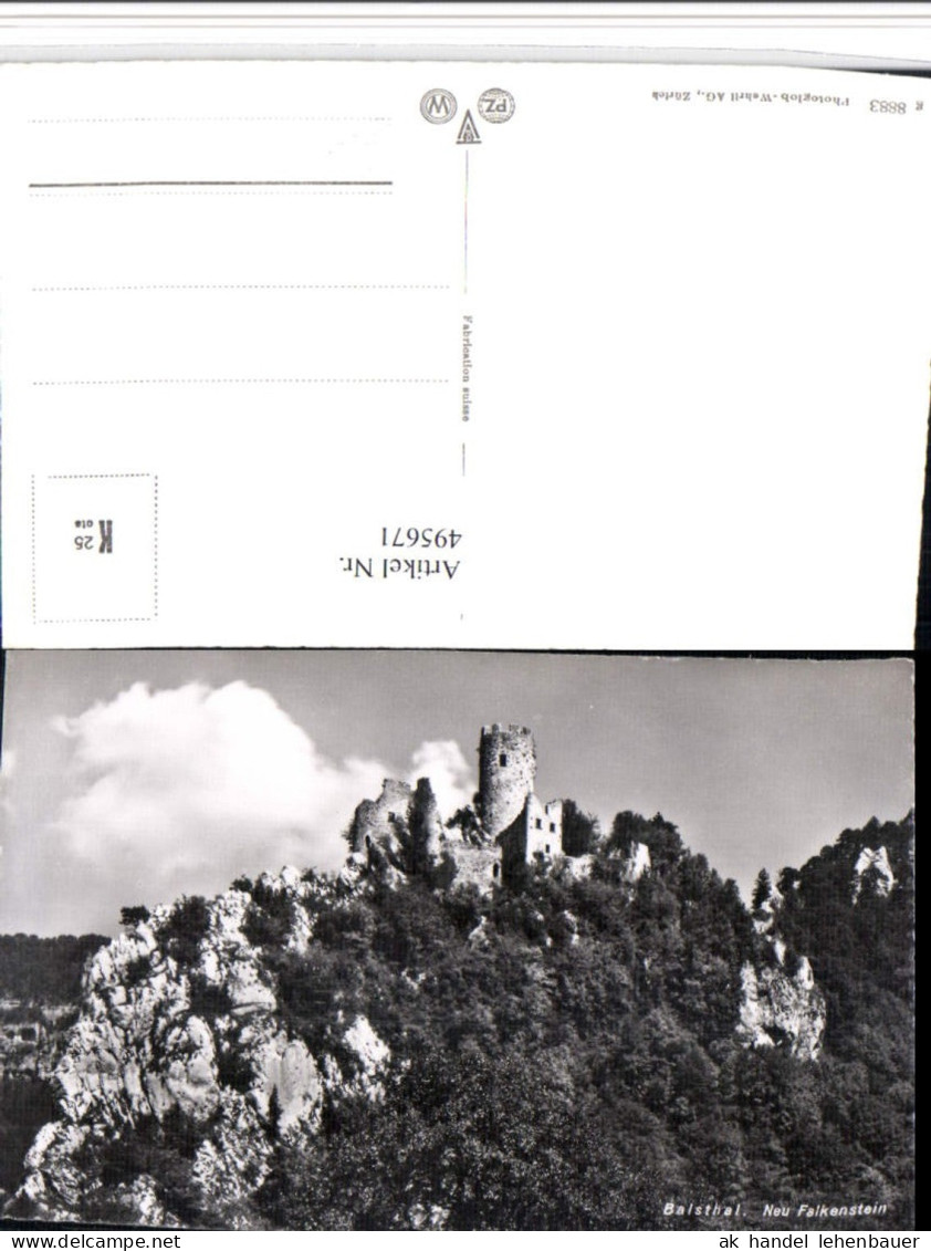 495671,Balsthal Neu Falkenstein Ruine Kt Solothurn