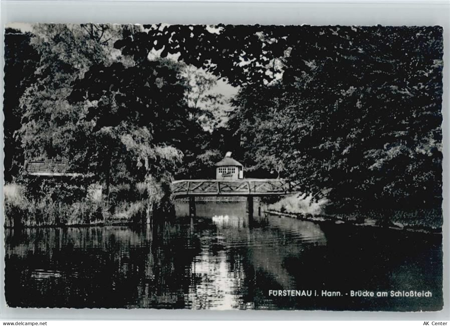 49584 W4557 Fürstenau b Bramsche, Hase - Schloßteich Brücke - 10056878