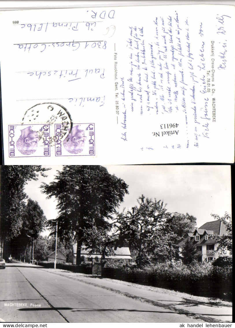 496113,Belgium Wachtebeke Peene Straßenansicht