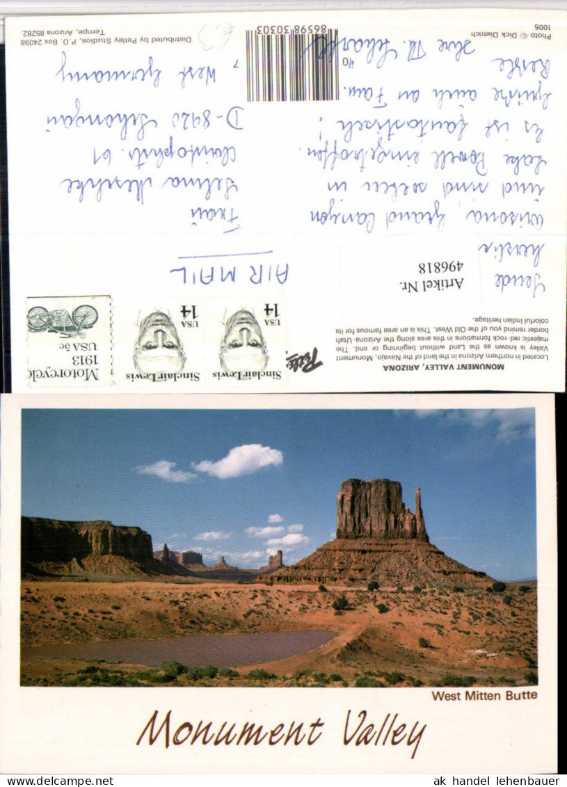 496818,Arizona Monument Valley West Mitten Butte Landschaft