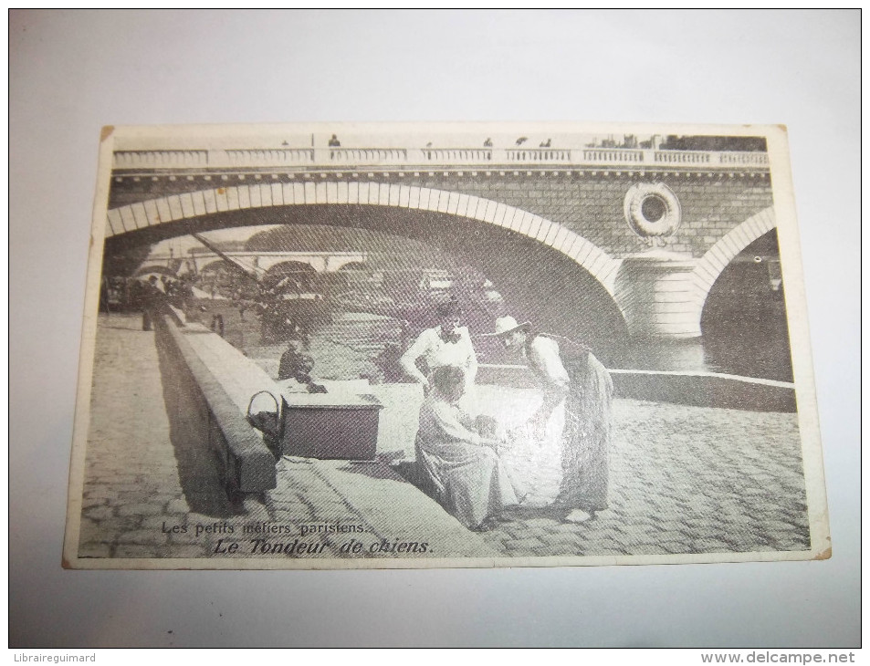 4arc - CPA  - Les petits métiers parisiens - Le tondeur de chiens - [75] - Paris -