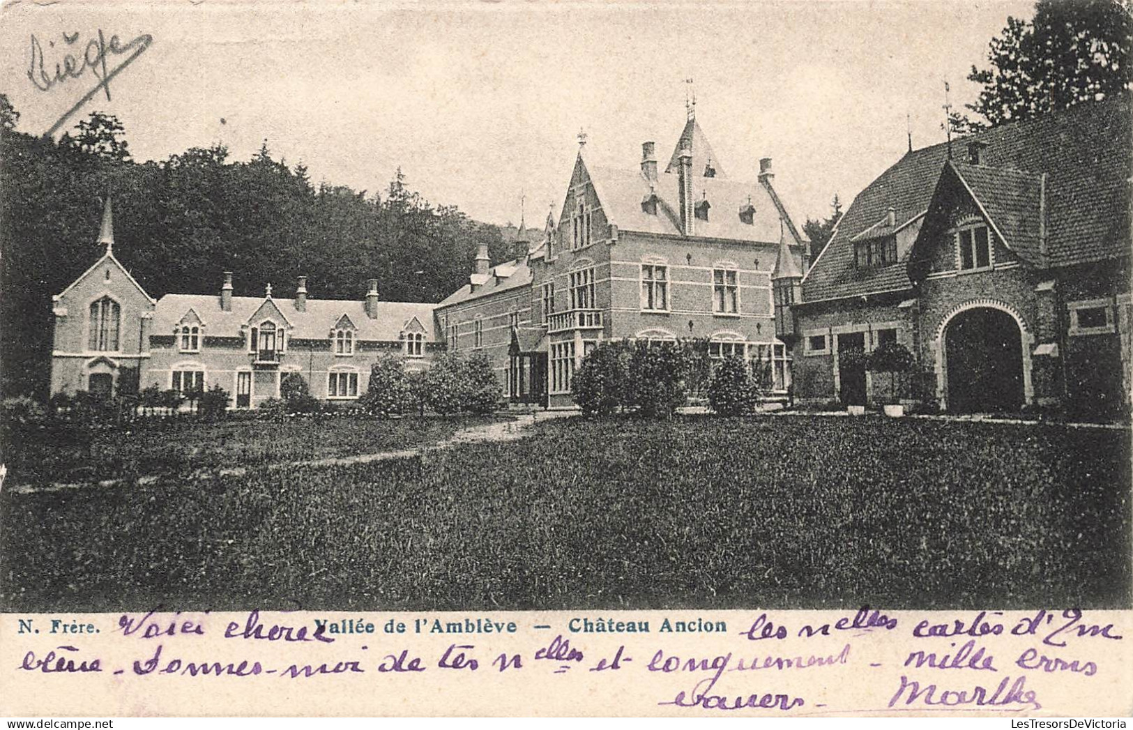 [-5%] BELGIQUE - Amblève - Vallée de lAmblève - Château Ancion - Carte postale ancienne