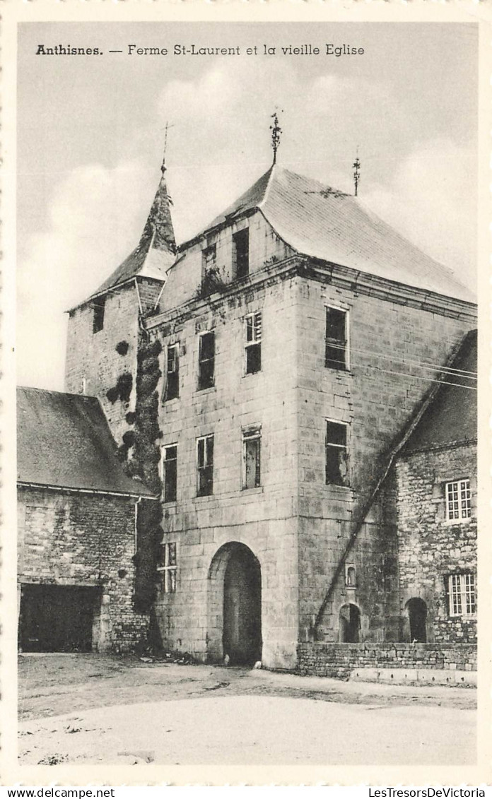 [-5%] BELGIQUE - Anthisnes - Ferme St Laurent et la Vieille Eglise - Carte postale Ancienne