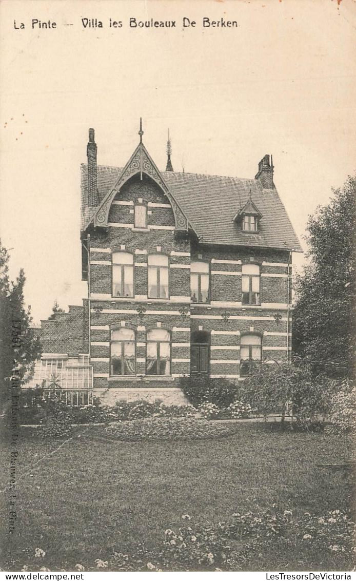 [-5%] BELGIQUE - La Pinte - Villa les Bouleaux De Berken - Edit E De Blauwer - Vue en façade - Jardin - Carte Postale An