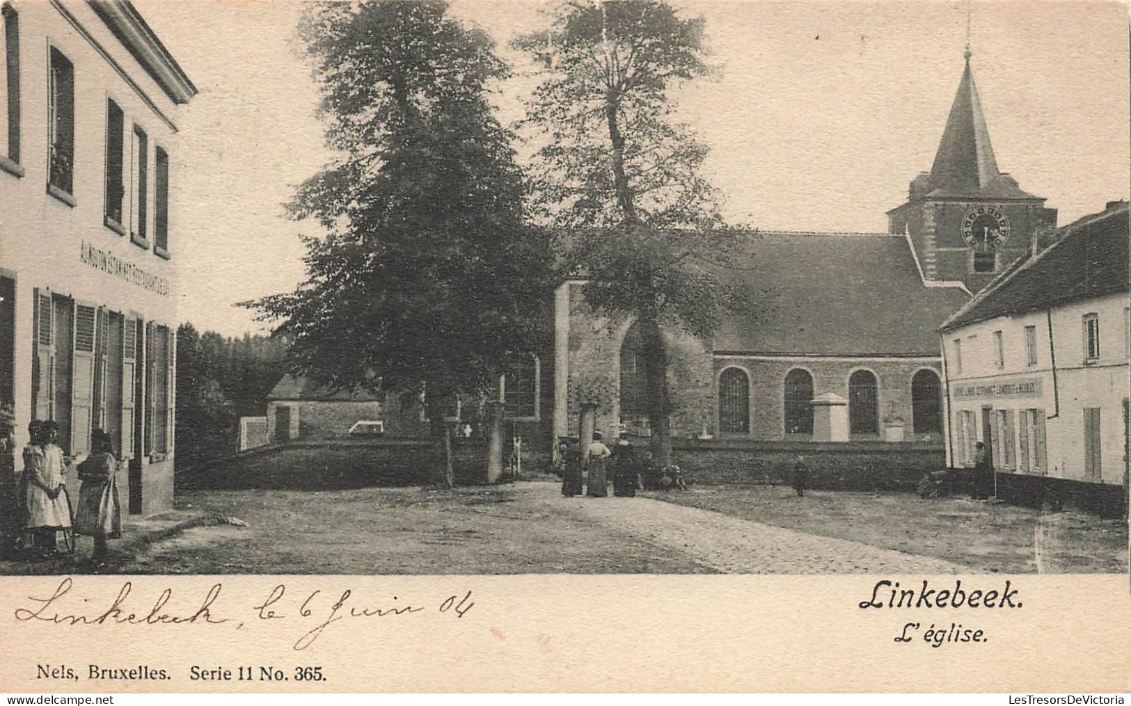 [-5%] BELGIQUE - Linkebeek - Léglise de Linkebeek - Carte postale ancienne