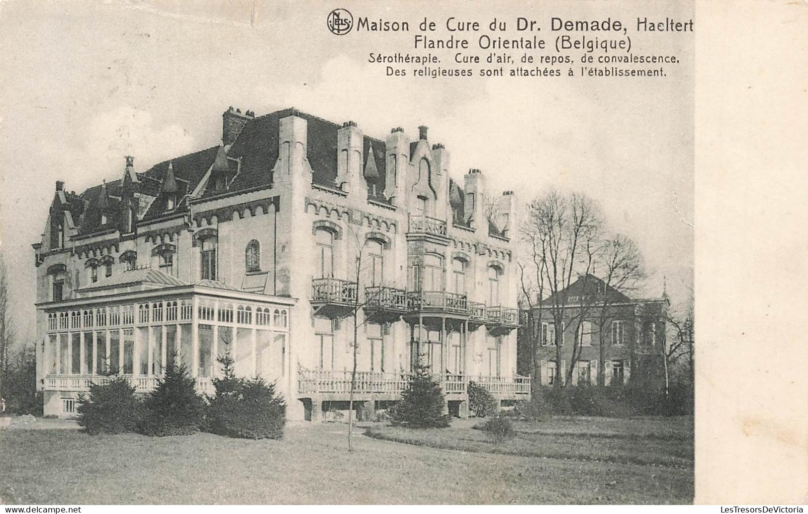 [-5%] BELGIQUE - Maison de Cure du Dr Demade - Haeltert - Ed Nels Brux - Sérothérapie - Oblit 1910 - Carte Postale Ancie