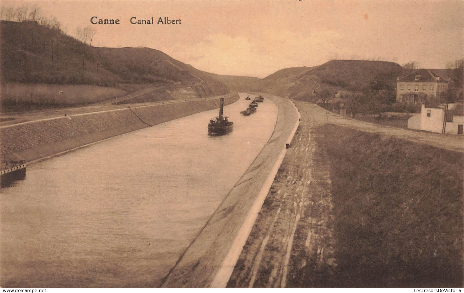[-5%] BELGIQUE - Riemst - Canne - Canal Albert - Foto Centraal - Smeermaes - Carte postale ancienne
