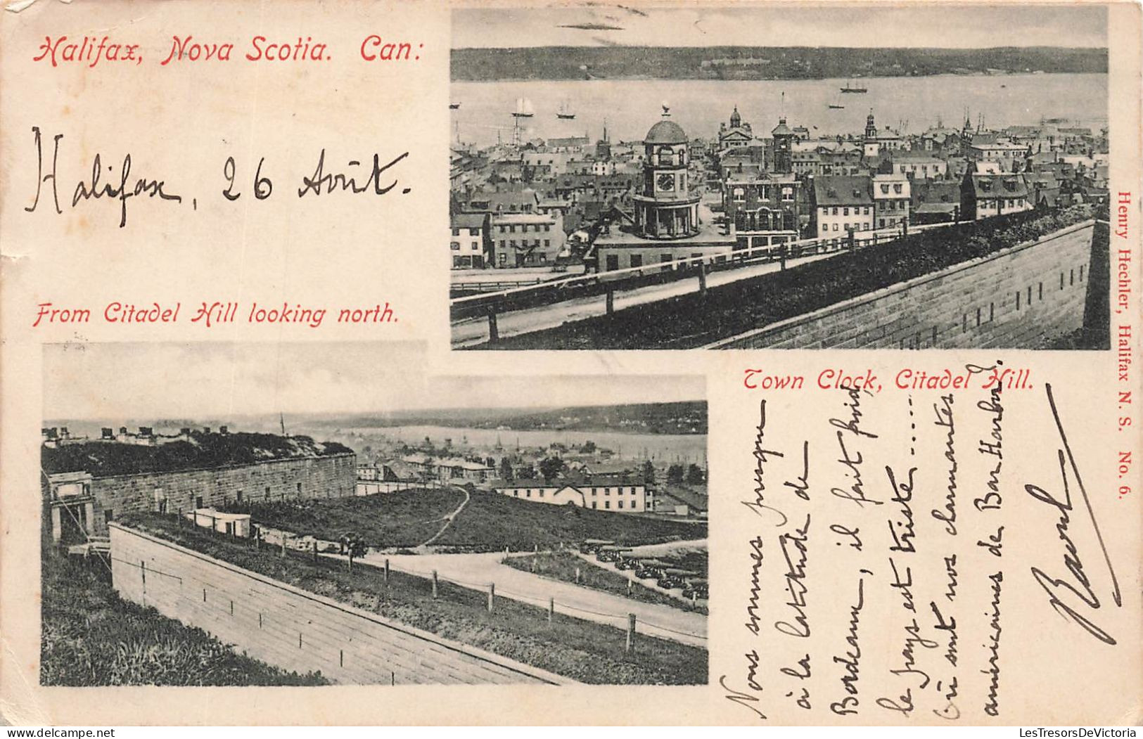 [-5%] CANADA - Halifax - Nova Scotia - Nouvelle Ecosse - Citadel Hill looking North - Town Clock - Carte Postale Ancienn