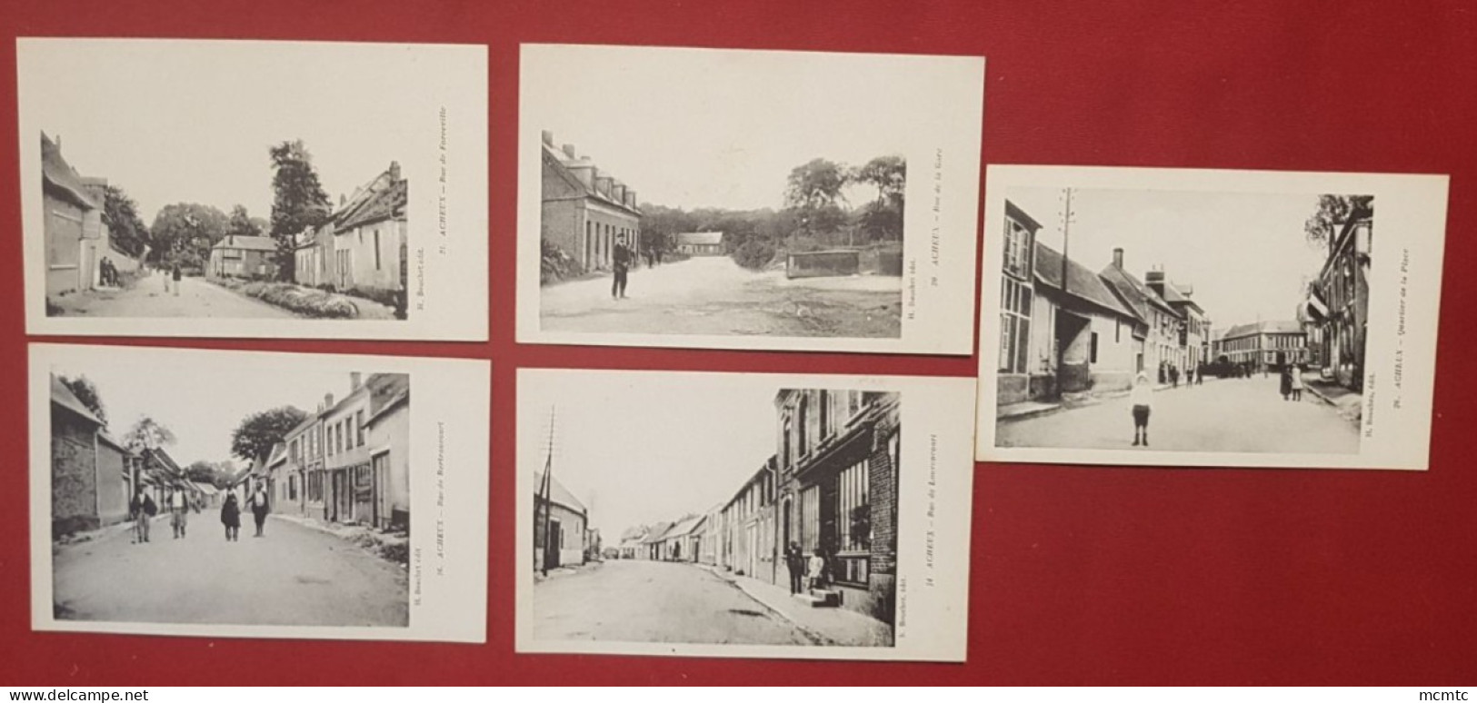 5 cartes - Acheux  (80. Somme)