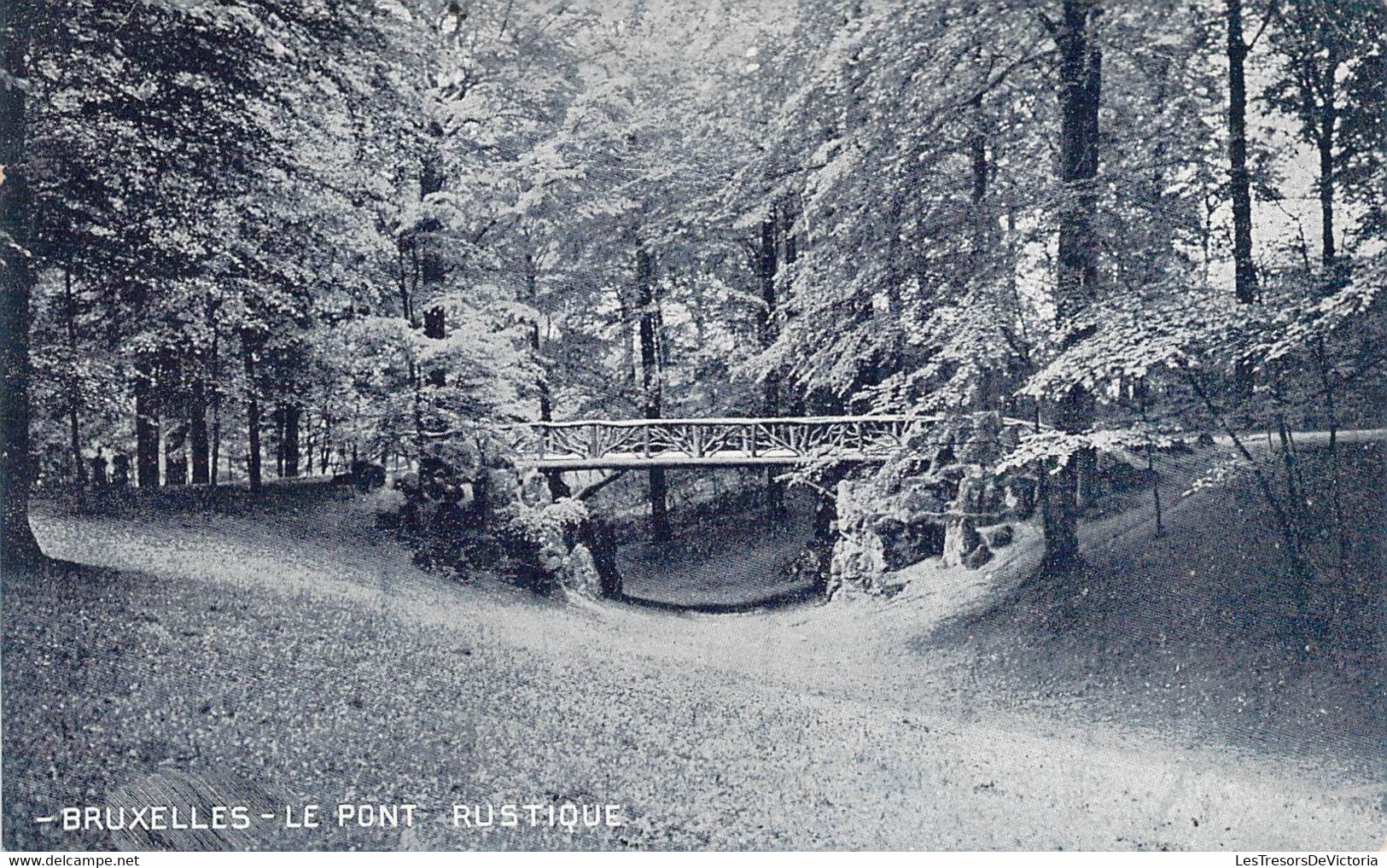 [-5%] CPA Bruxelles - Le pont rustique - 1907