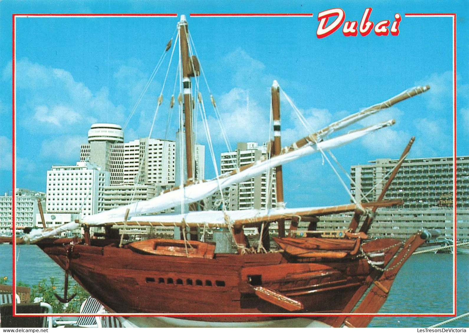 [-5%] EMIRATS ARABES UNIS - Dubai - Bateau à voile - Carte postale ancienne