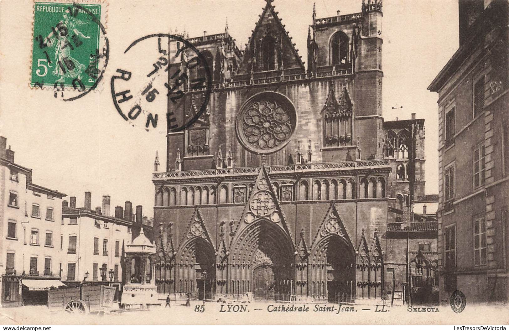 [-5%] FRANCE - Lyon - Cathédrale Saint Jean - LL - Selecta - Carte postale Ancienne