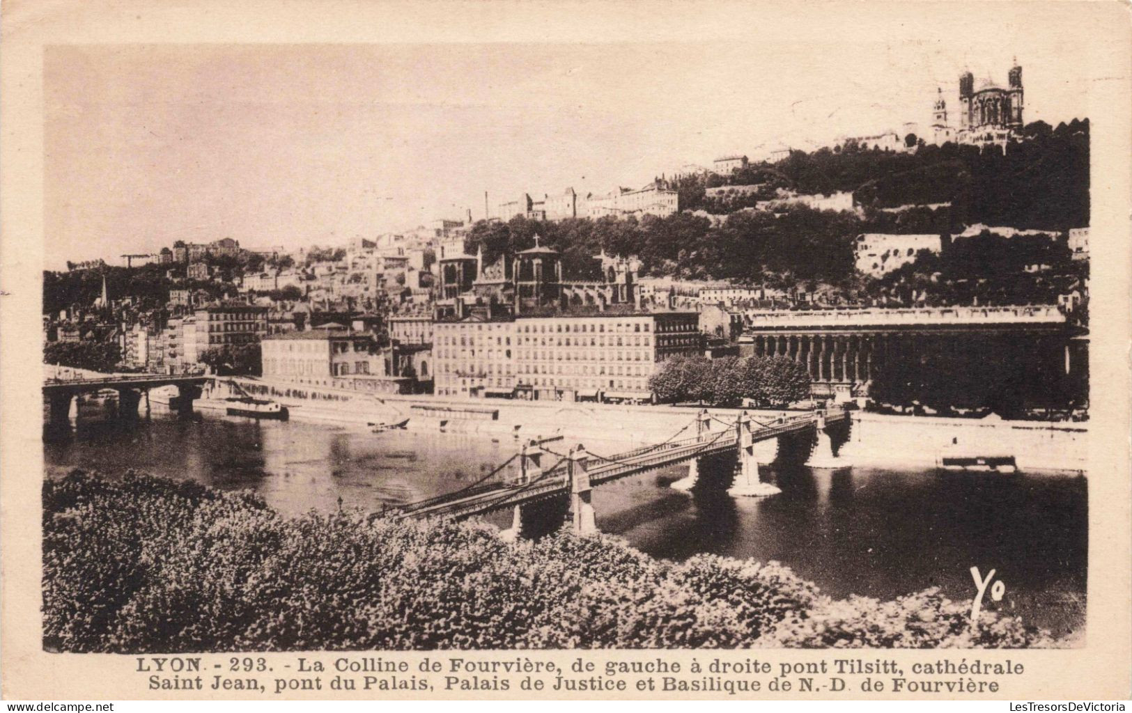 [-5%] FRANCE - Lyon - La Colline de Fourvière  - Carte postale ancienne