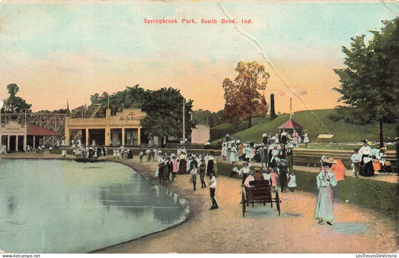[-5%] PAYS BAS - Springbrook Park - South bend - Animé - Carte Postale Ancienne