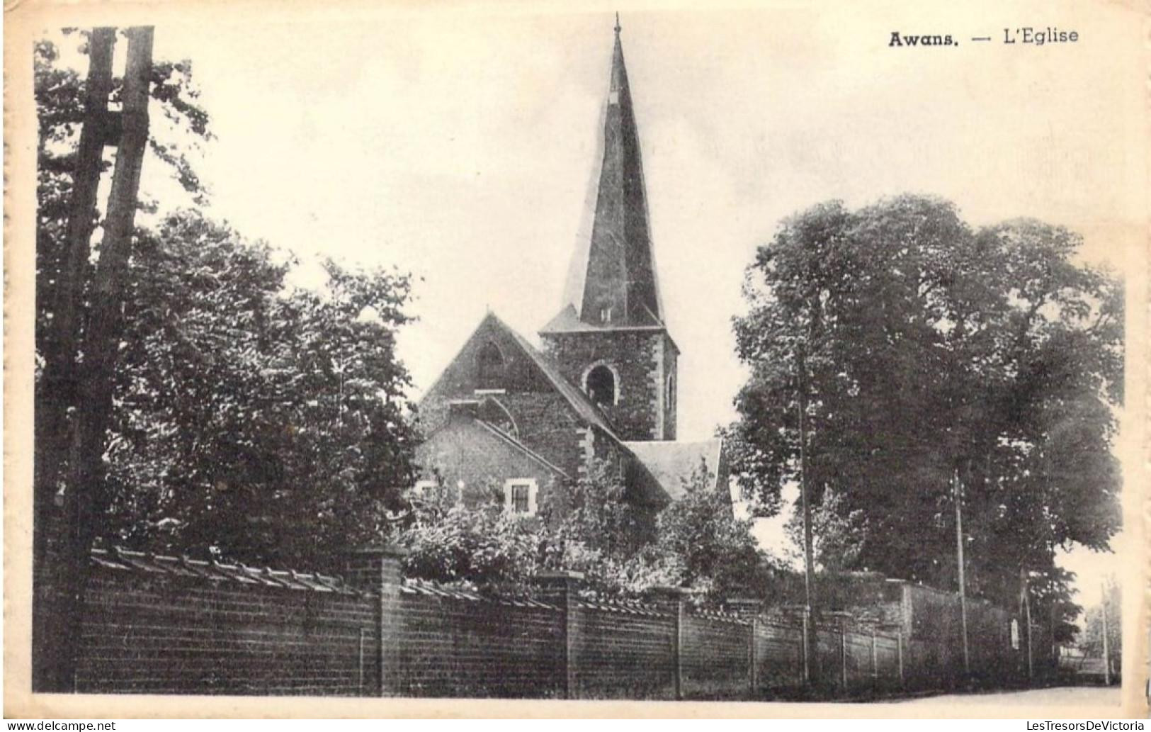 [-50%] BELGIQUE - Awans - Léglise - Carte postale ancienne