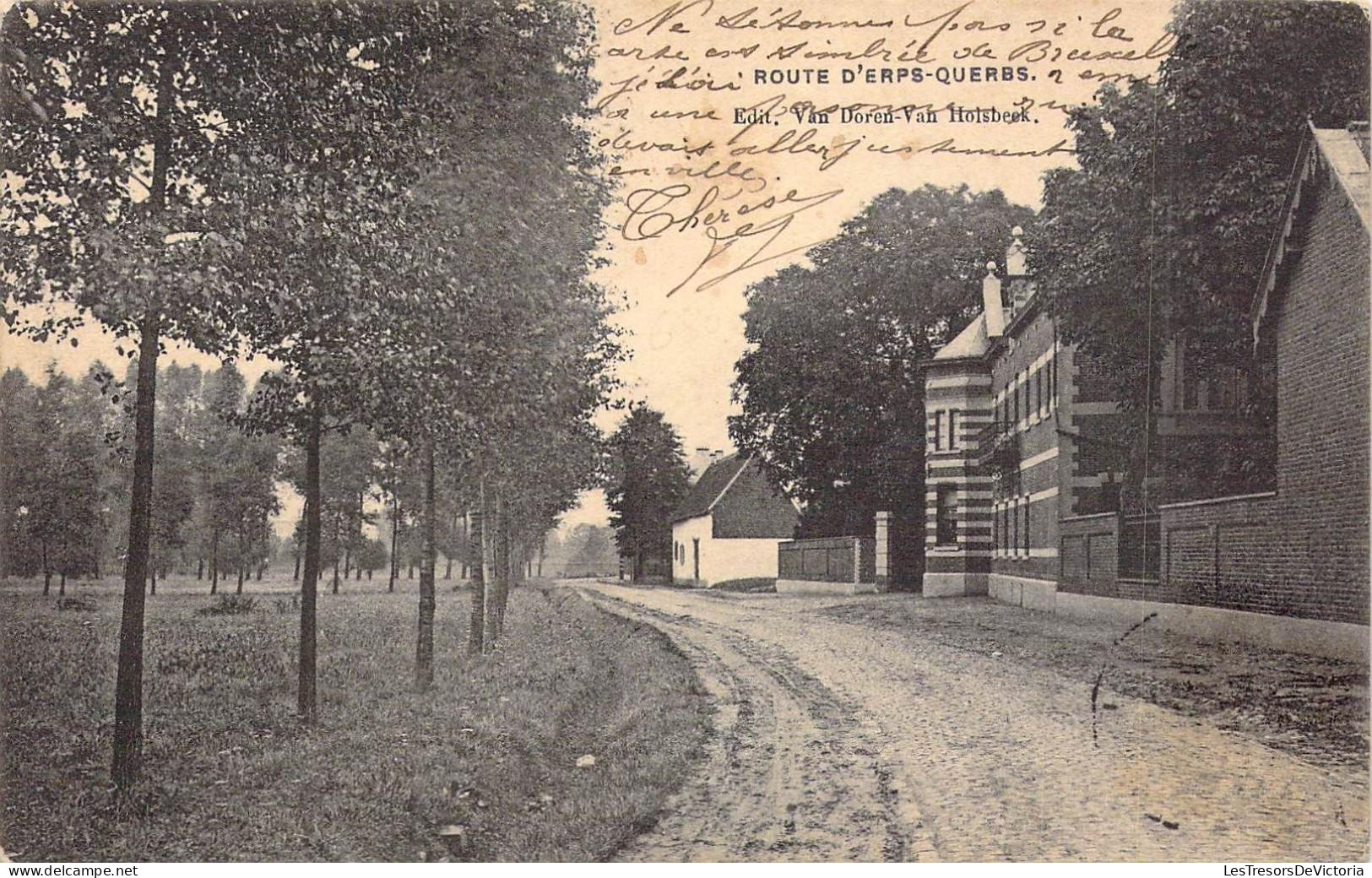 [-50%] BELGIQUE - ERPS QUERBS - Route DErbs Querbs - Edit Doren Vah Holsbeek - Carte Postale Ancienne