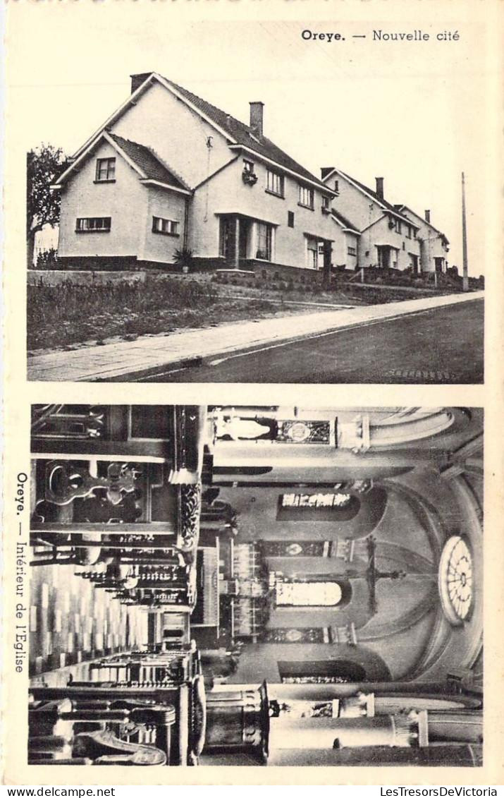 [-50%] BELGIQUE - OREYE - Nouvelle Cité - Intérieur de léglise - Carte Postale Ancienne