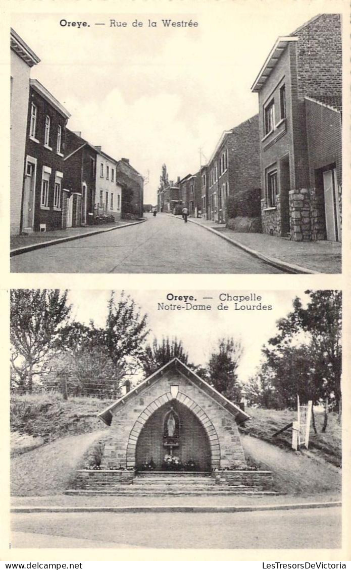 [-50%] BELGIQUE - OREYE - Rue de la Westrée - Chapelle Notre Dame de Lourdes - Carte Postale Ancienne