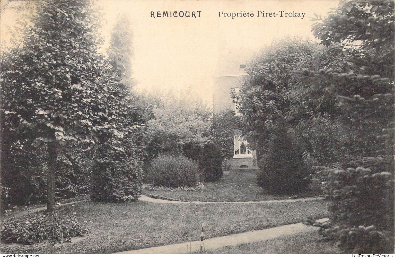 [-50%] BELGIQUE - Remicourt - Propriété Piret-Trokay - Carte postale ancienne