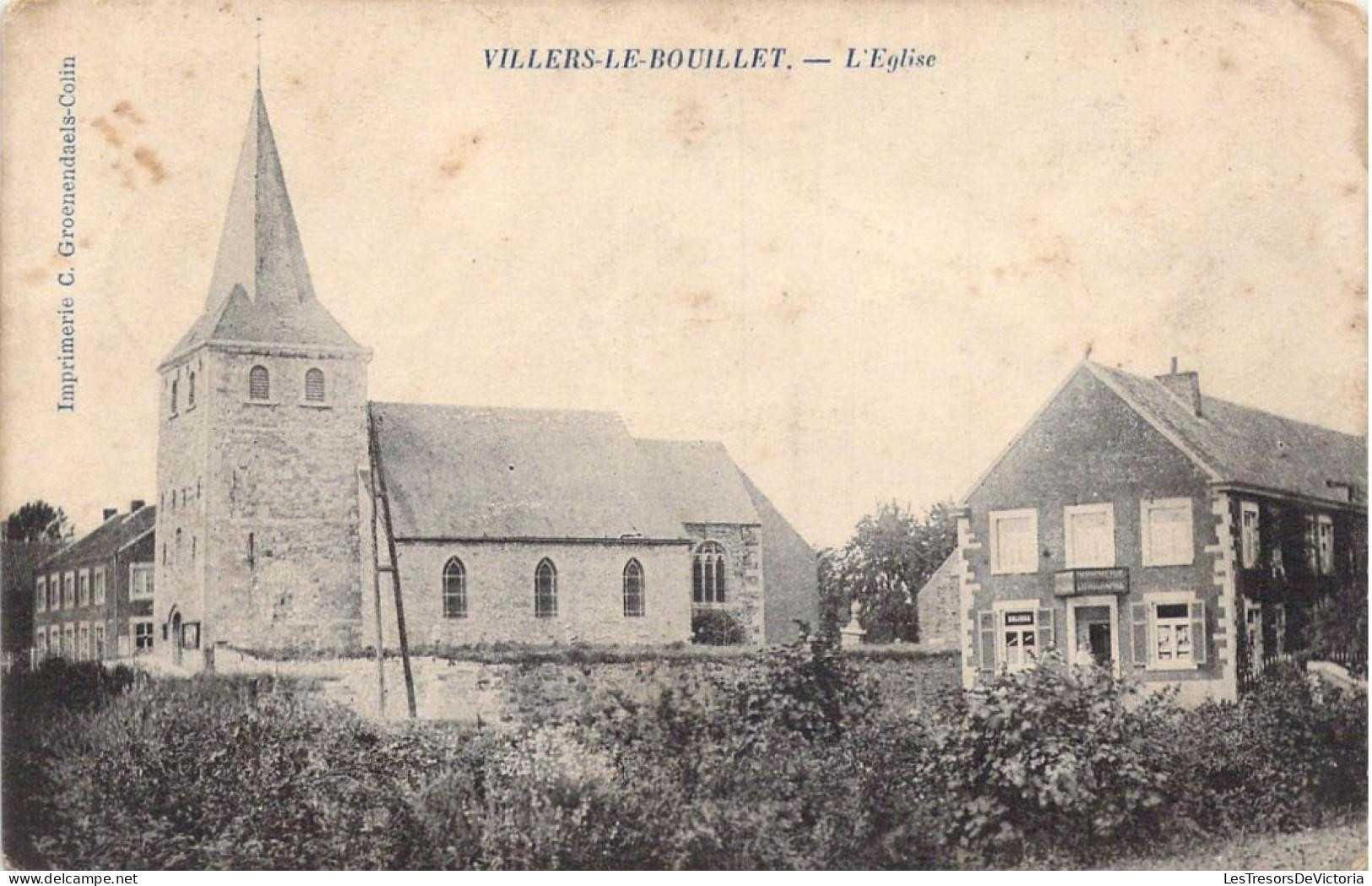 [-50%] BELGIQUE - Villers-le-Bouillet - LEglise - Carte postale ancienne