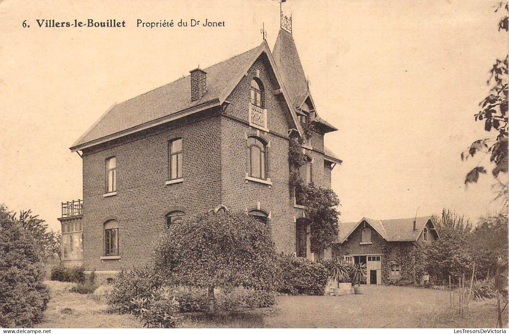 [-50%] BELGIQUE - Villers-le-Bouillet - Propriété du Dr Jonet - Carte postale ancienne