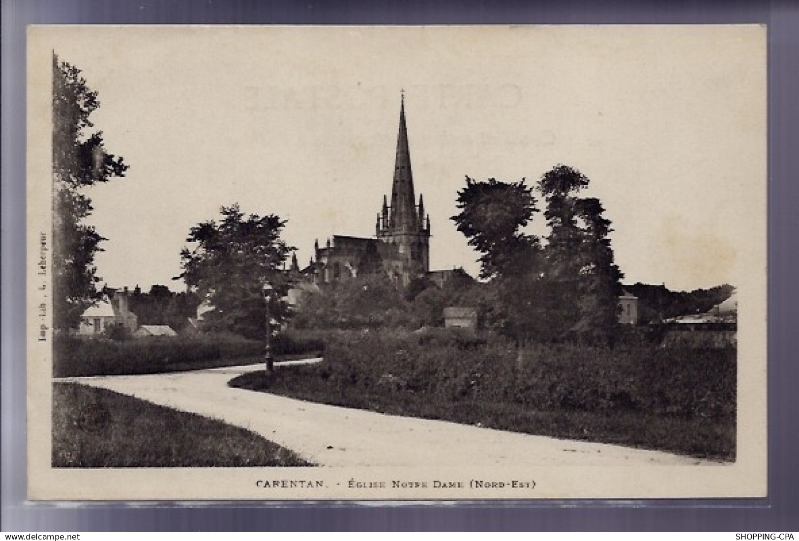 50 - Carentan - Eglise Notre-Dame Nord-Est - Non voyagé - Dos non  divisé