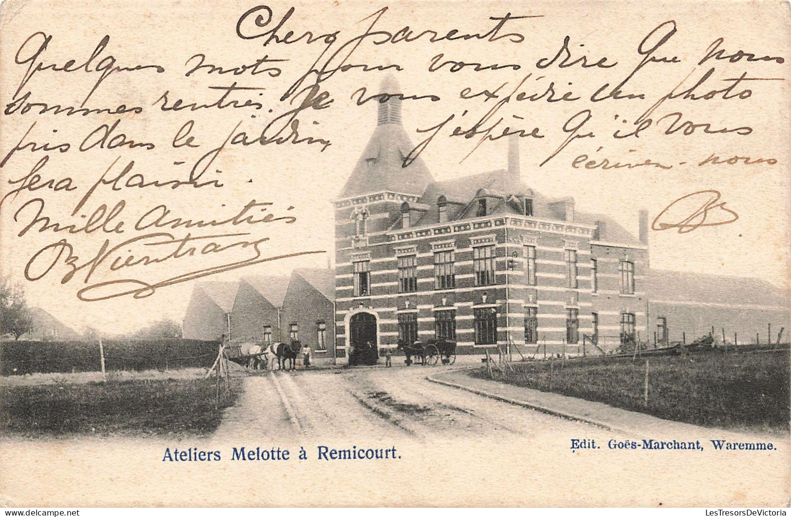 [-50%] CPA - Belgique - Remicourt - Ateliers Melotte A Remicourt - Edit. Goës Marchant - Précurseur - Animé - Oblitéré 1