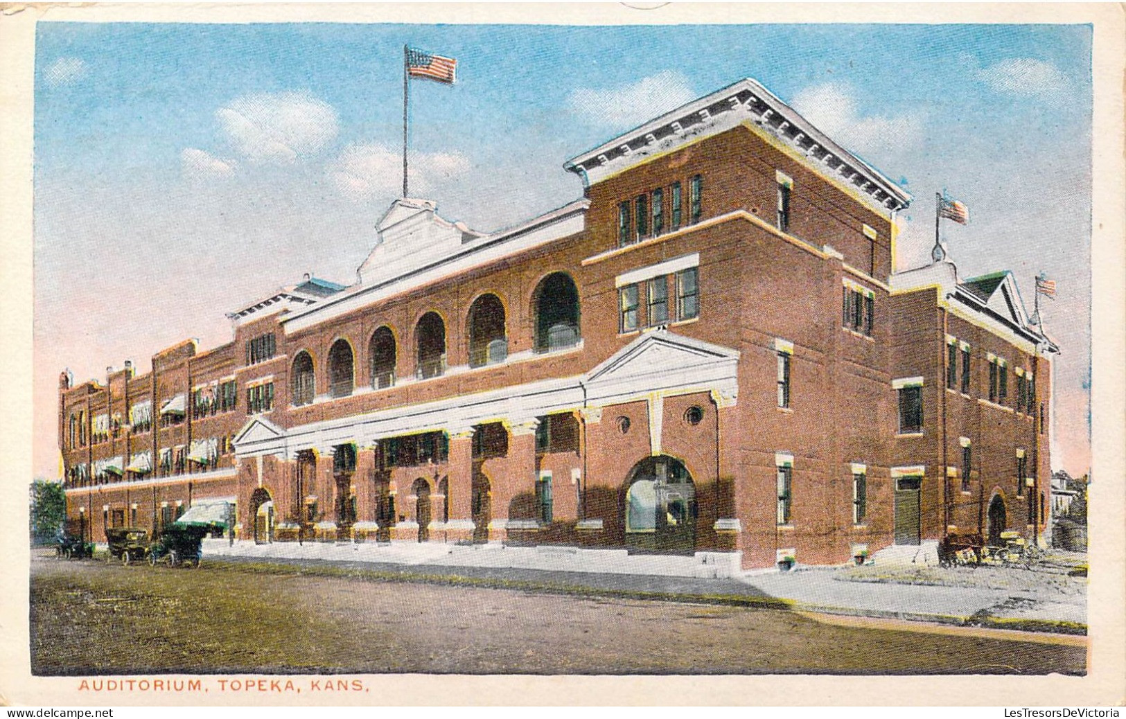 [-50%] ETATS-UNIS - Kansas - Topeka - Auditorium - Carte Postale Ancienne