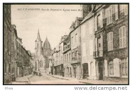 50 Valognes 428 F. VALOGNES - La Rue Poterie et Eglise Saint-Malo rue de poterie eglis D50D K50615K C50615C RH006698