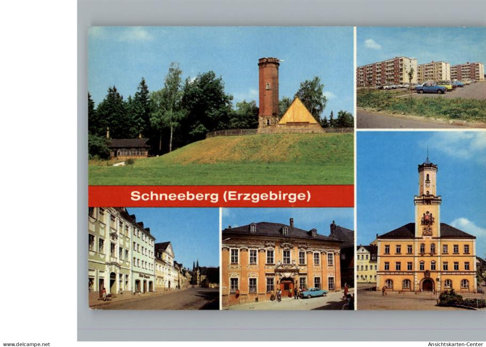 50267340 - Schneeberg Neubaugebiet u. Rathaus
