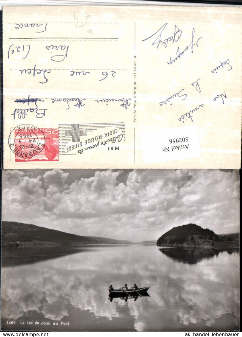 502956,Lac de Joux au Pont See b. Le Chenit Ruderboot Kt Waadt