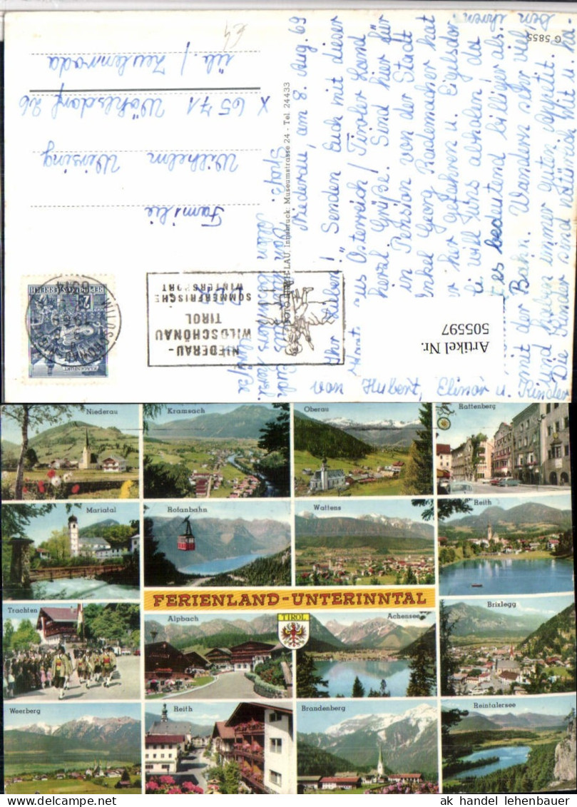 505597,Unterinntal Wattens Oberau Weerberg Brixlegg Mehrbildkarte