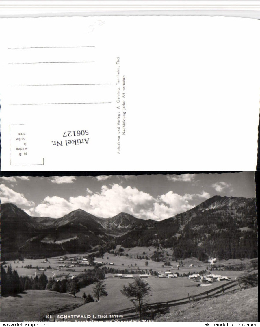 506127,Schattwald Totale m. Rohnenspitze Bergkulisse