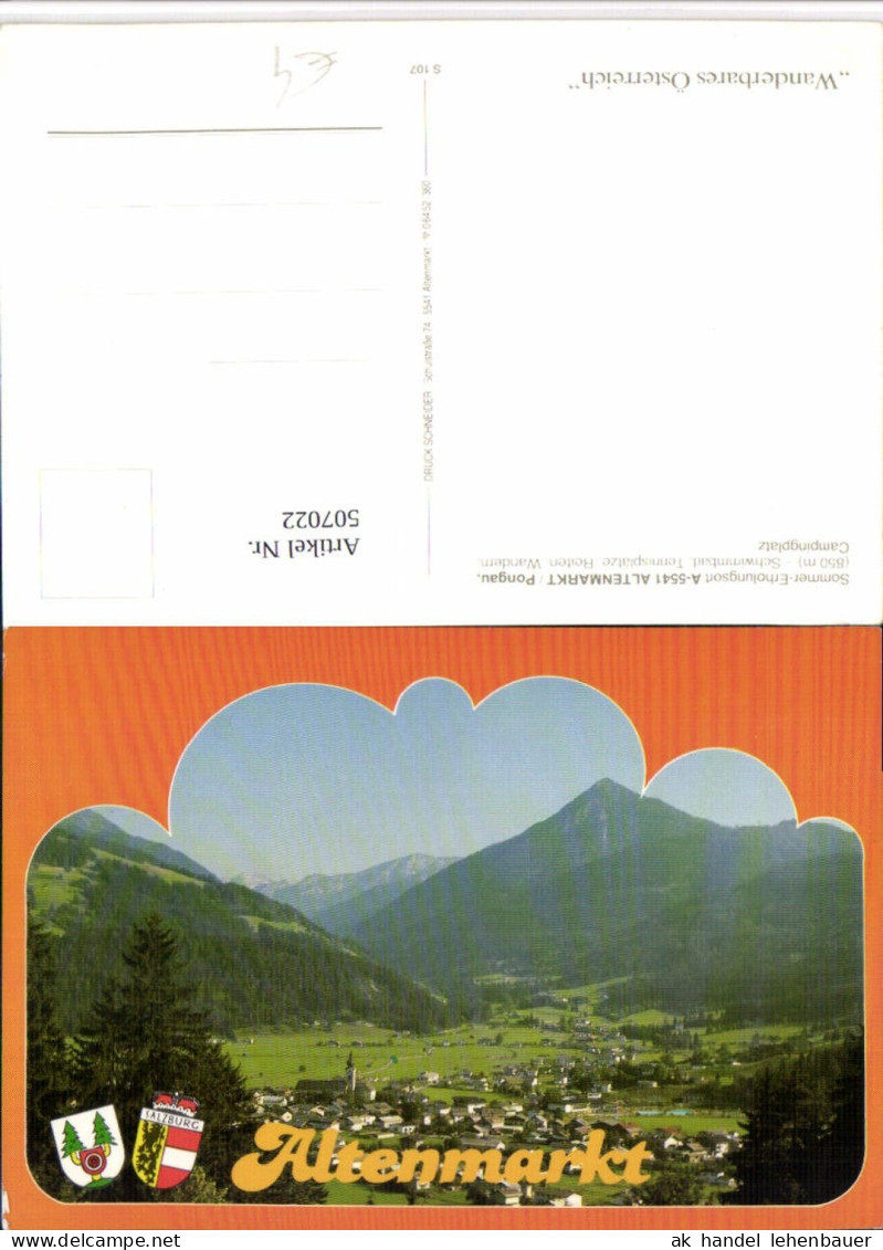 507022,Altenmarkt im Pongau Totale Bergkulisse