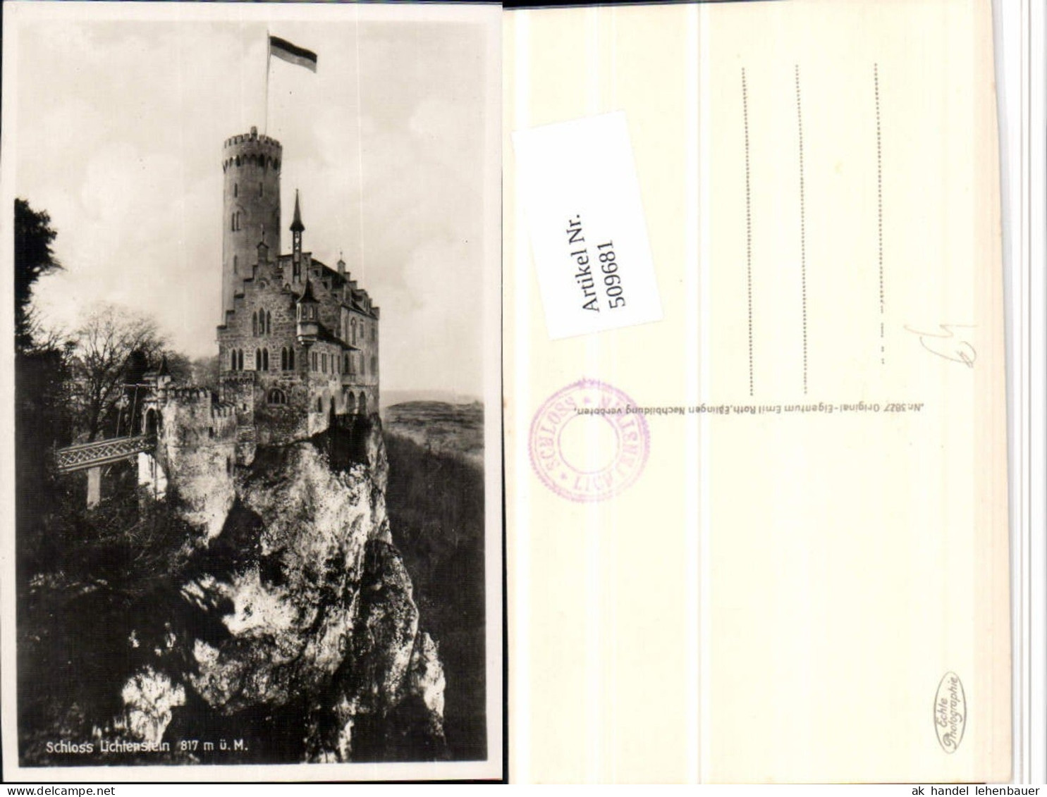 509681,Schloss Lichtenstein b. Honau Lichtenstein