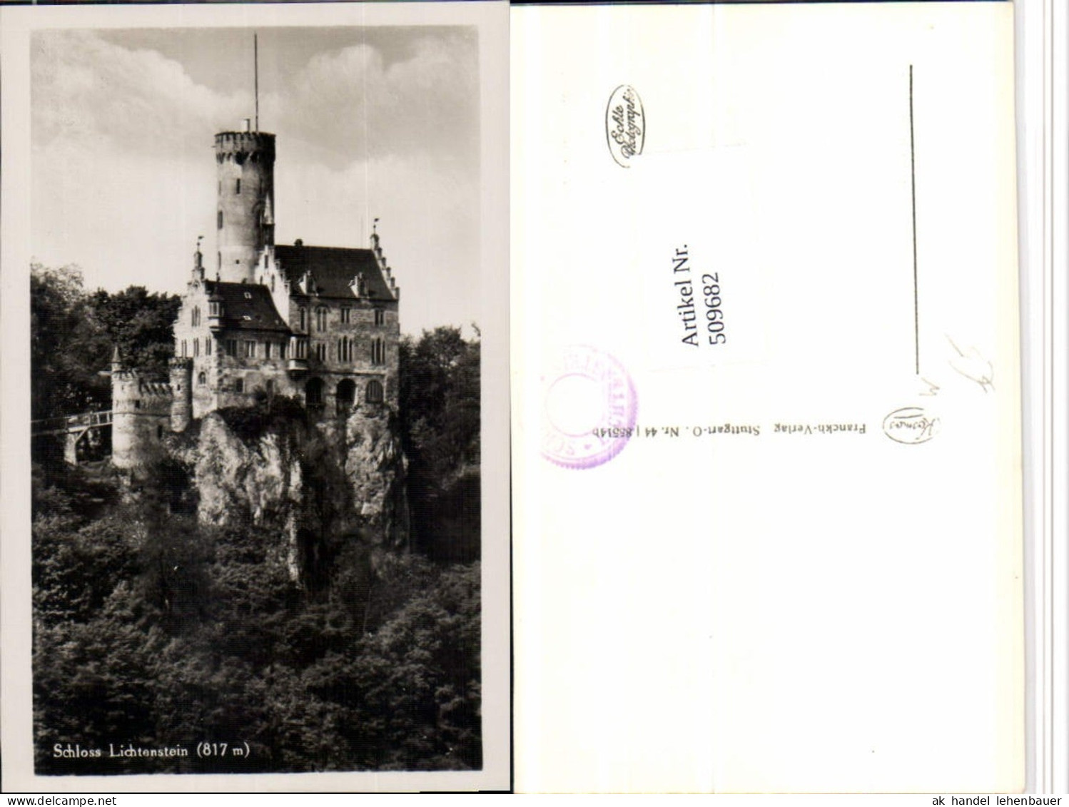 509682,Schloss Lichtenstein b. Honau Lichtenstein