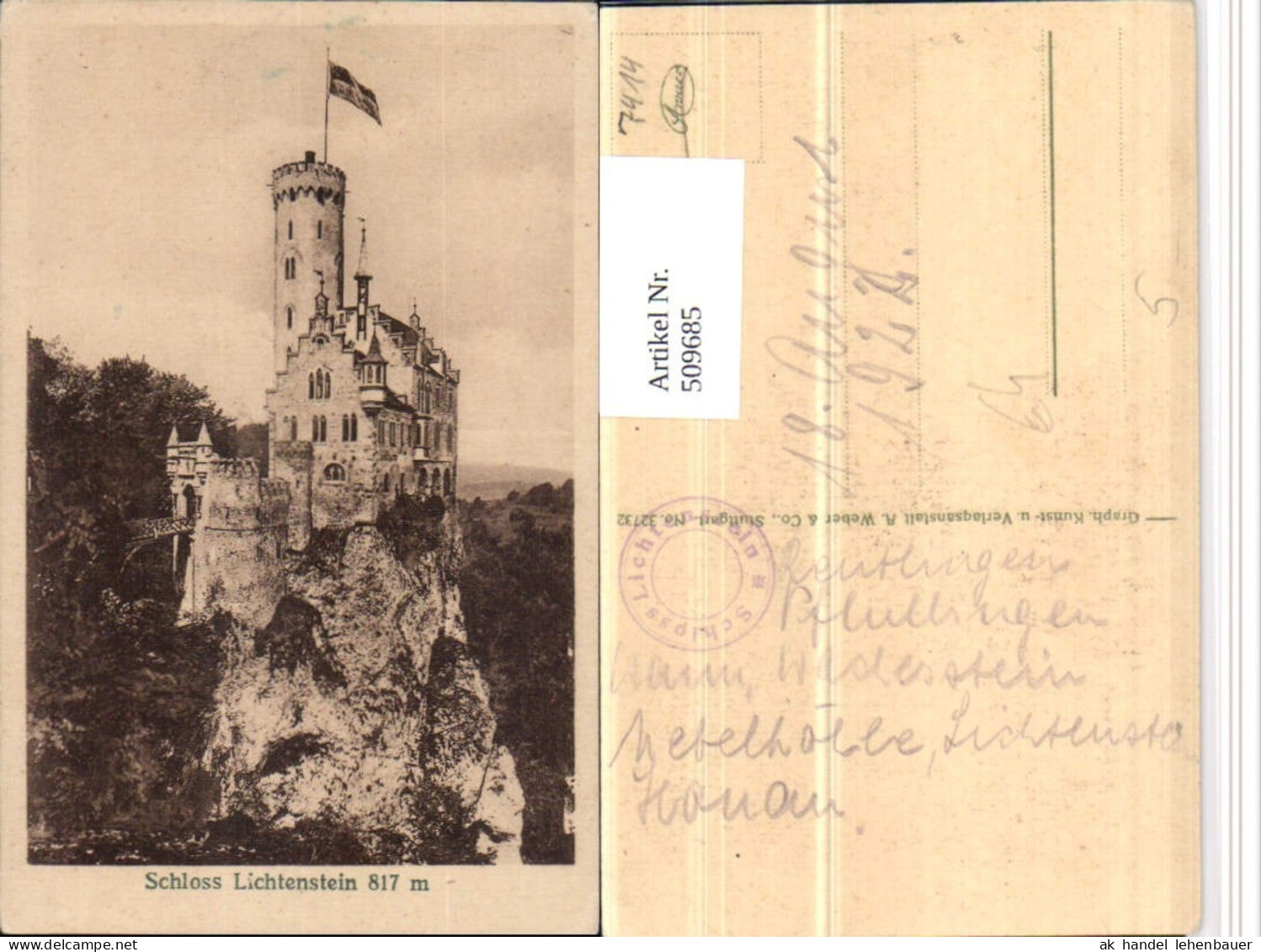 509685,Schloss Lichtenstein b. Honau Lichtenstein