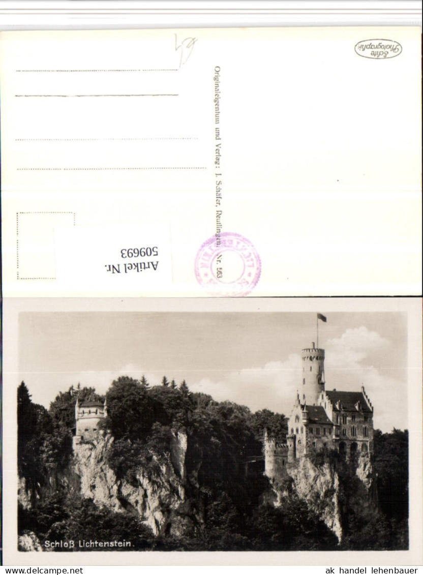 509693,Schloss Lichtenstein b. Honau Lichtenstein